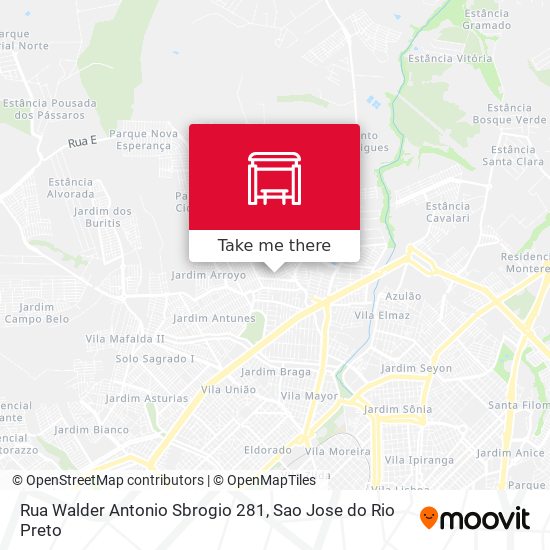 Rua Walder Antonio Sbrogio 281 map