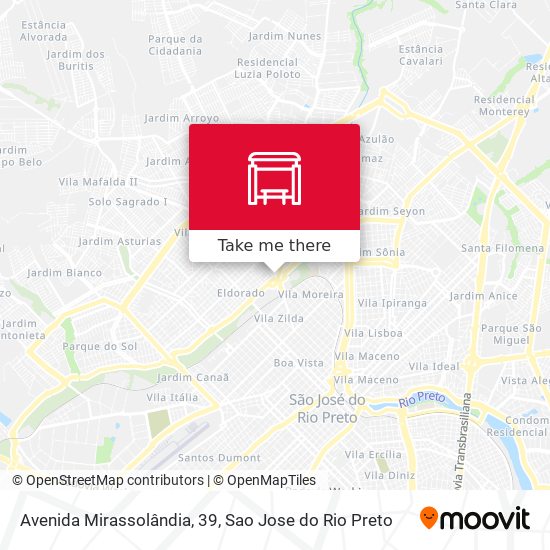 Avenida Mirassolândia, 39 map