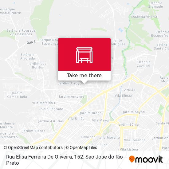 Mapa Rua Elisa Ferreira De Oliveira, 152