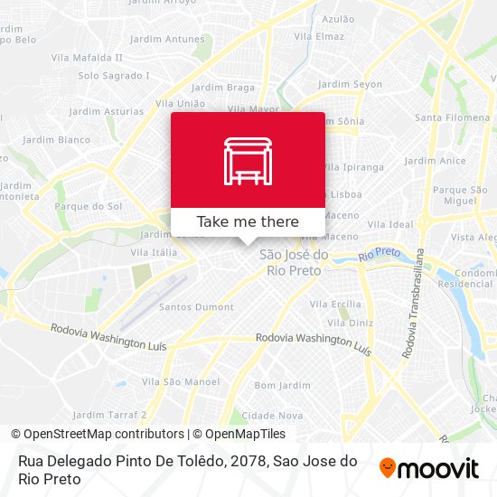 Mapa Rua Delegado Pinto De Tolêdo, 2078