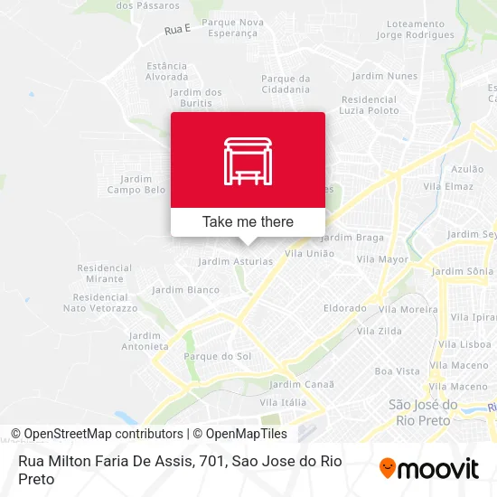 Rua Milton Faria De Assis, 701 map