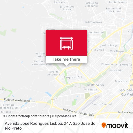 Avenida José Rodrigues Lisboa, 247 map