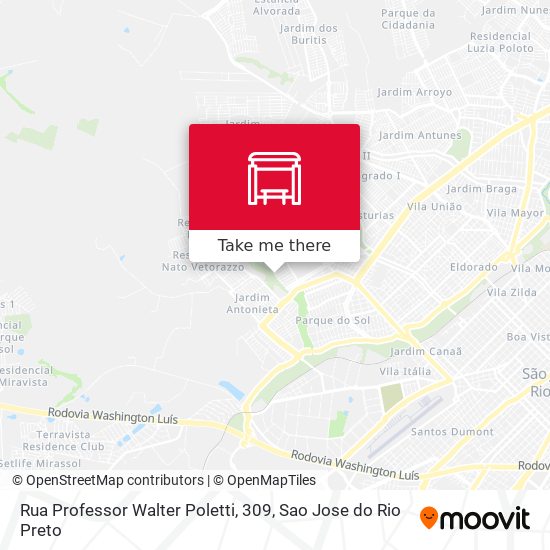 Rua Professor Walter Poletti, 309 map