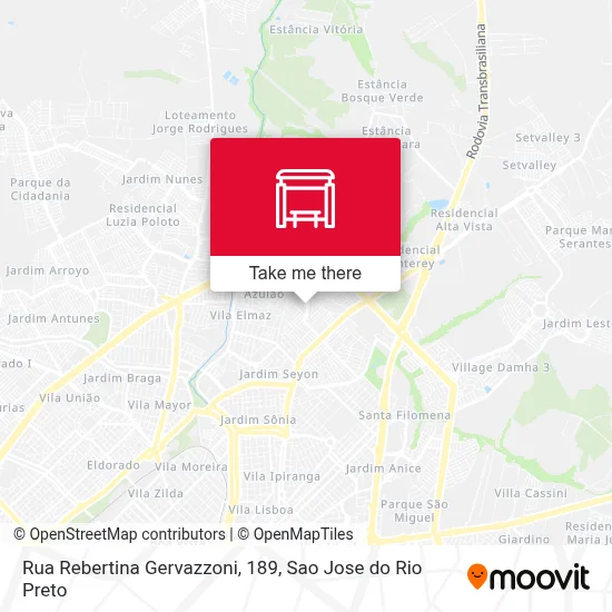 Rua Rebertina Gervazzoni, 189 map