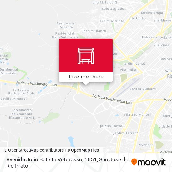 Avenida João Batista Vetorasso, 1651 map