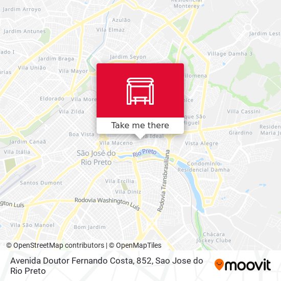 Mapa Avenida Doutor Fernando Costa, 852