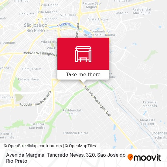Avenida Marginal Tancredo Neves, 320 map