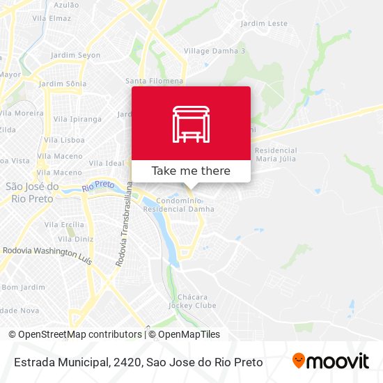 Mapa Estrada Municipal, 2420