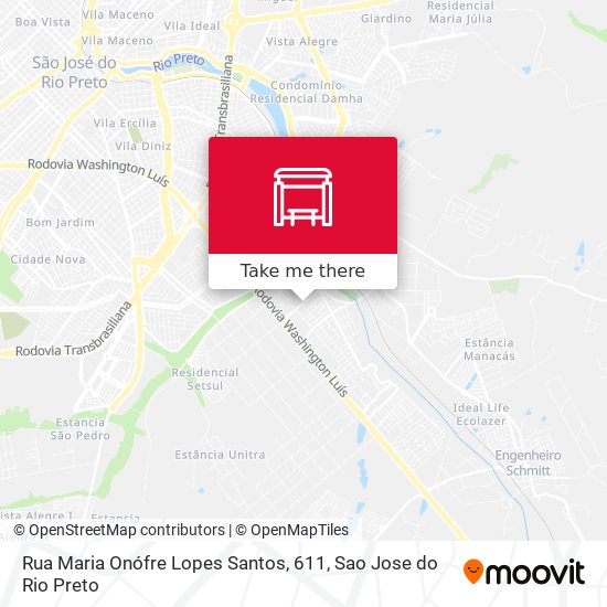 Rua Maria Onófre Lopes Santos, 611 map