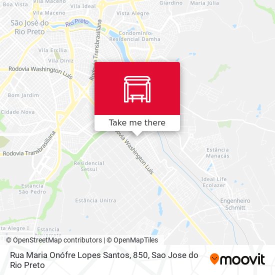 Mapa Rua Maria Onófre Lopes Santos, 850