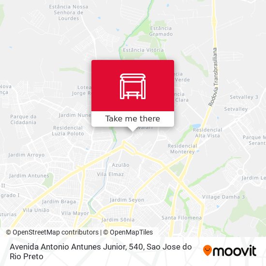 Mapa Avenida Antonio Antunes Junior, 540