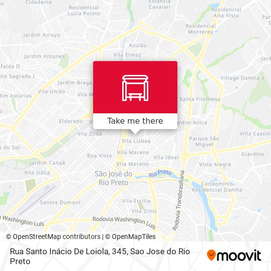 Rua Santo Inácio De Loiola, 345 map