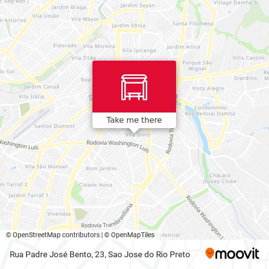 Mapa Rua Padre José Bento, 23