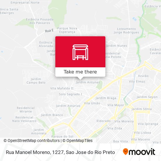 Mapa Rua Manoel Moreno, 1227