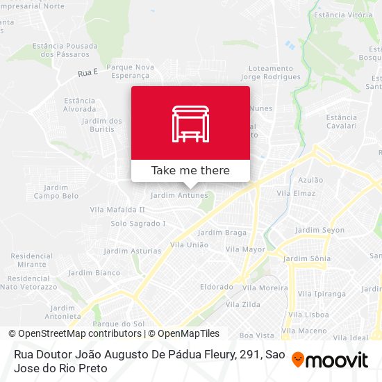 Rua Doutor João Augusto De Pádua Fleury, 291 map