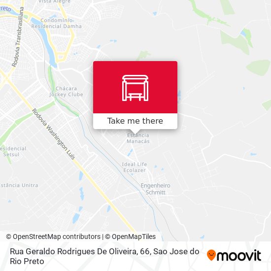 Mapa Rua Geraldo Rodrigues De Oliveira, 66