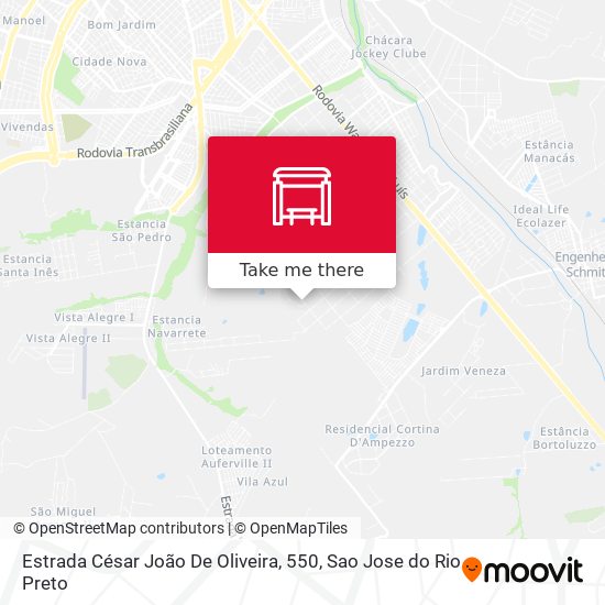 Estrada César João De Oliveira, 550 map