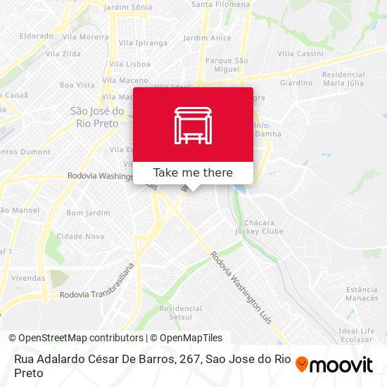 Rua Adalardo César De Barros, 267 map