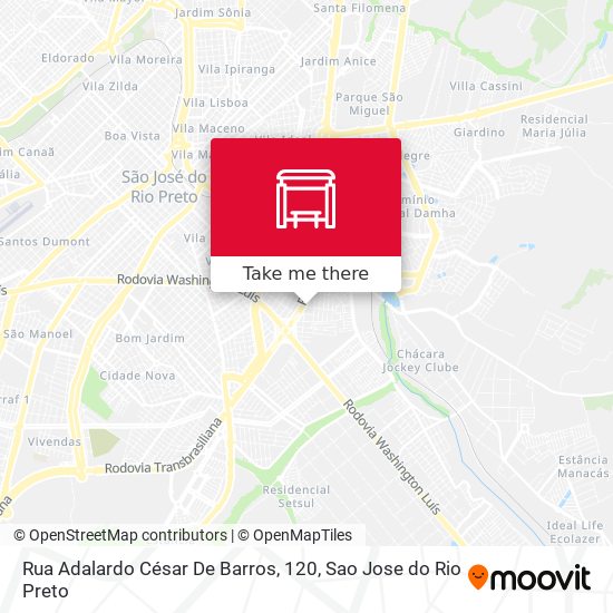 Rua Adalardo César De Barros, 120 map