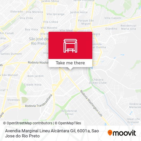 Avendia Marginal Lineu Alcântara Gil, 6001a map