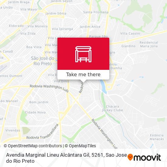 Avendia Marginal Lineu Alcântara Gil, 5261 map