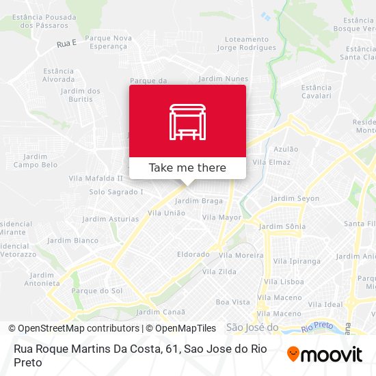 Mapa Rua Roque Martins Da Costa, 61