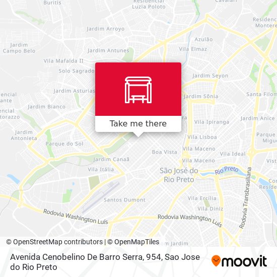 Avenida Cenobelino De Barro Serra, 954 map