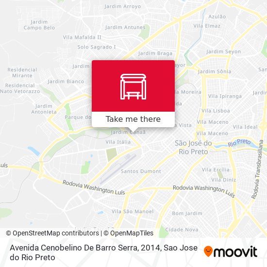Avenida Cenobelino De Barro Serra, 2014 map