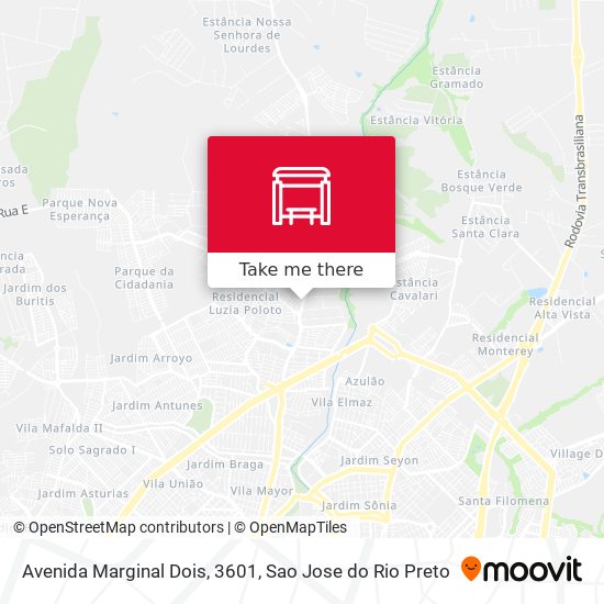 Avenida Marginal Dois, 3601 map