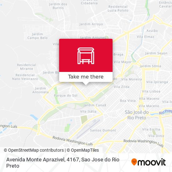 Mapa Avenida Monte Aprazível, 4167