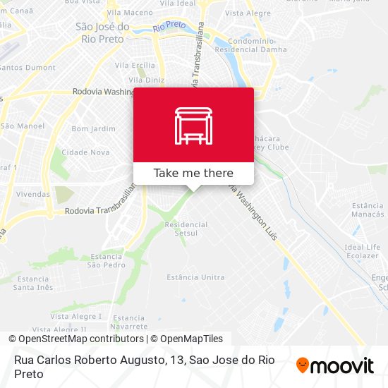 Mapa Rua Carlos Roberto Augusto, 13