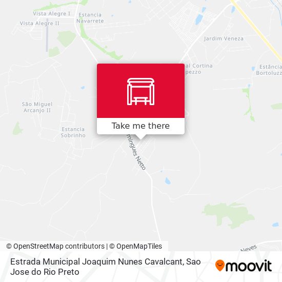 Estrada Municipal Joaquim Nunes Cavalcant map