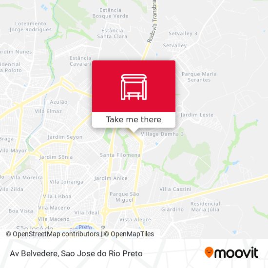 Av Belvedere map