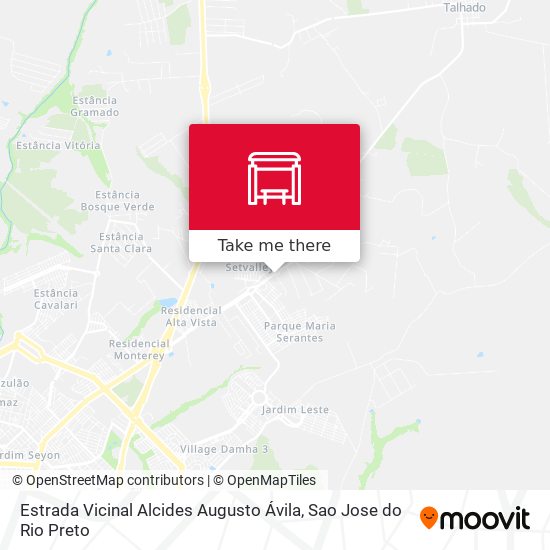 Estrada Vicinal Alcides Augusto Ávila map