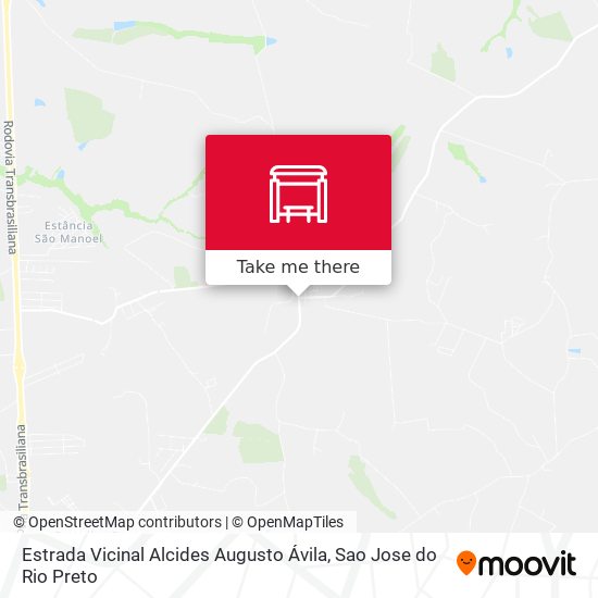 Estrada Vicinal Alcides Augusto Ávila map