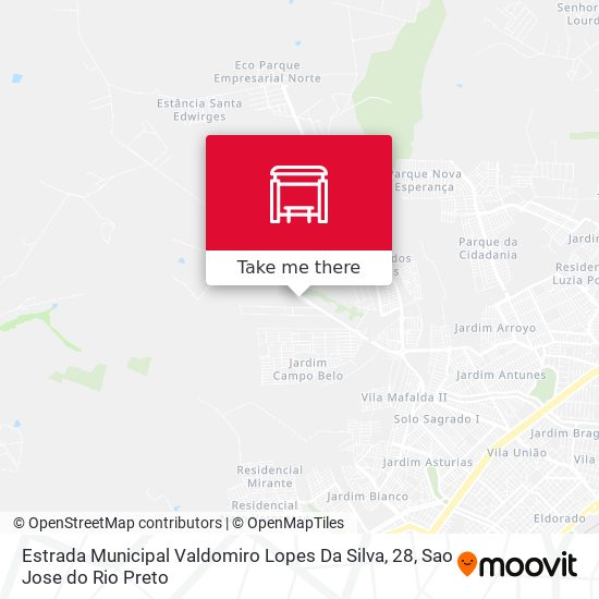 Mapa Estrada Municipal Valdomiro Lopes Da Silva, 28