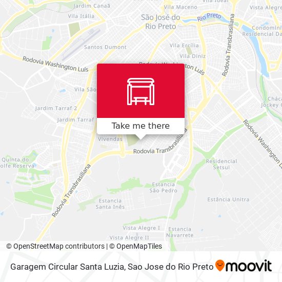 Garagem Circular Santa Luzia map