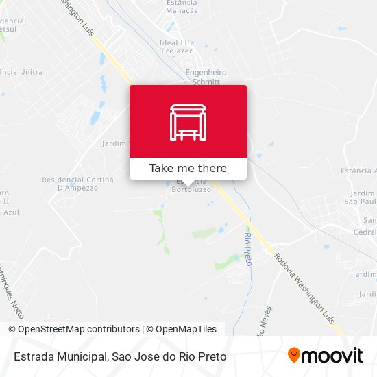 Estrada Municipal map