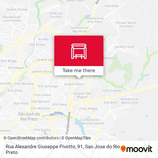 Rua Alexandre Giuseppe Pivotto, 91 map