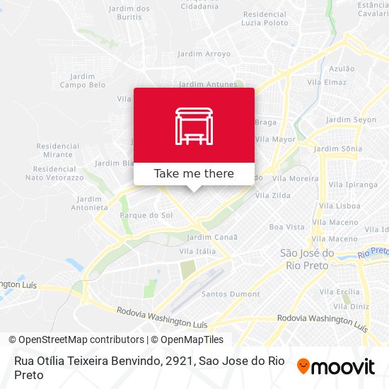 Rua Otília Teixeira Benvindo, 2921 map