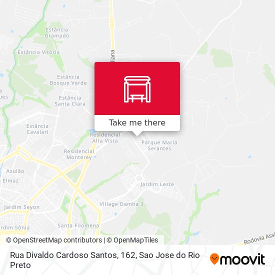 Rua Divaldo Cardoso Santos, 162 map