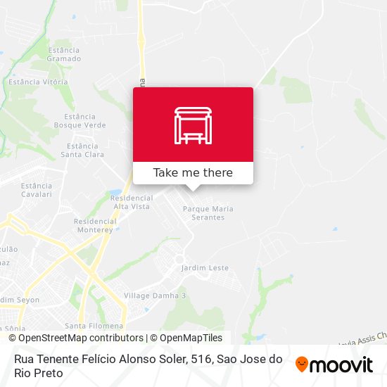 Rua Tenente Felício Alonso Soler, 516 map