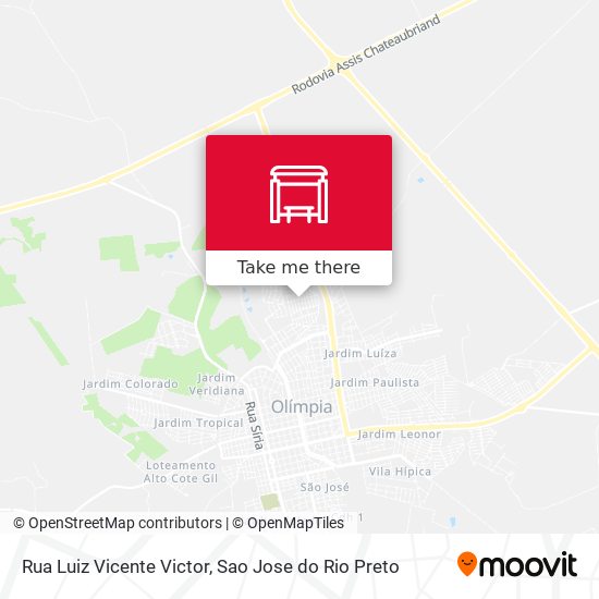 Rua Luiz Vicente Victor map