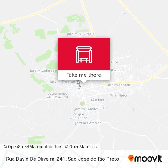Rua David De Oliveira, 241 map