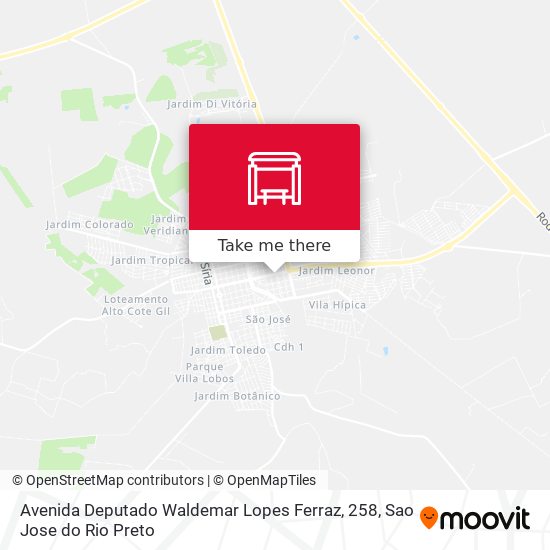 Avenida Deputado Waldemar Lopes Ferraz, 258 map