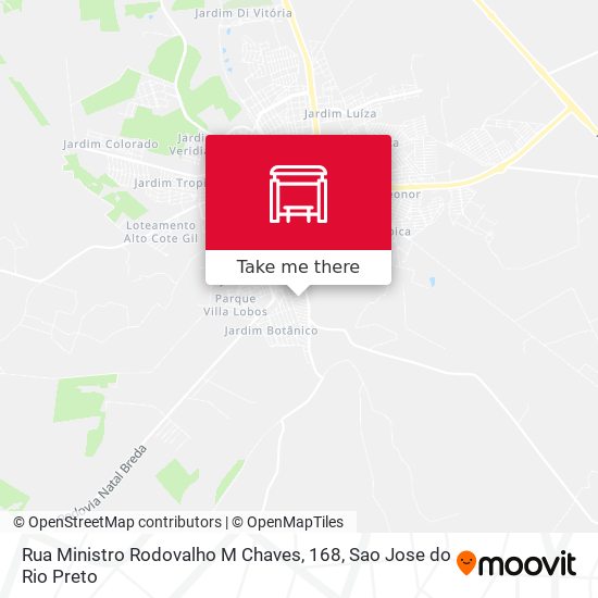 Rua Ministro Rodovalho M Chaves, 168 map
