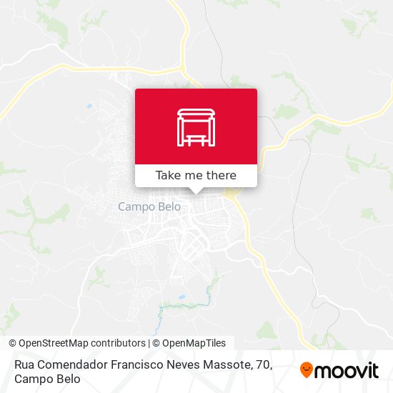 Mapa Rua Comendador Francisco Neves Massote, 70
