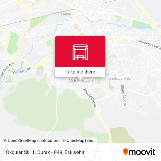 Okçular Sk. 1. Durak - 849 map