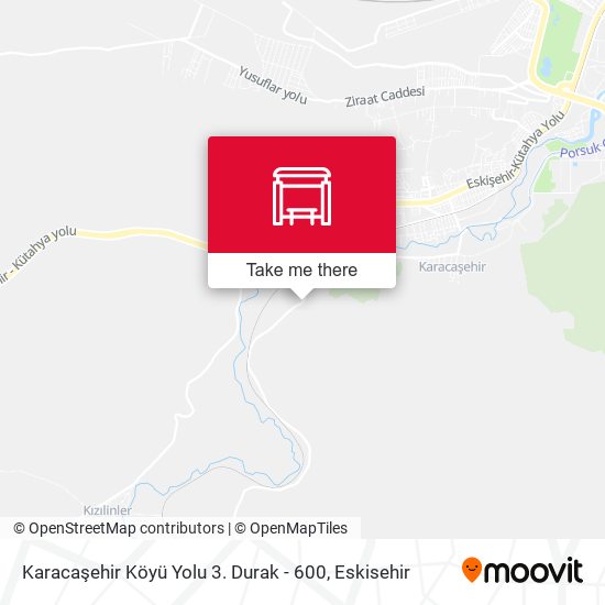 Karacaşehir Köyü Yolu 3. Durak - 600 map