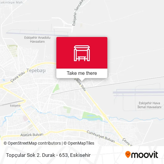 Topçular Sok 2. Durak - 653 map